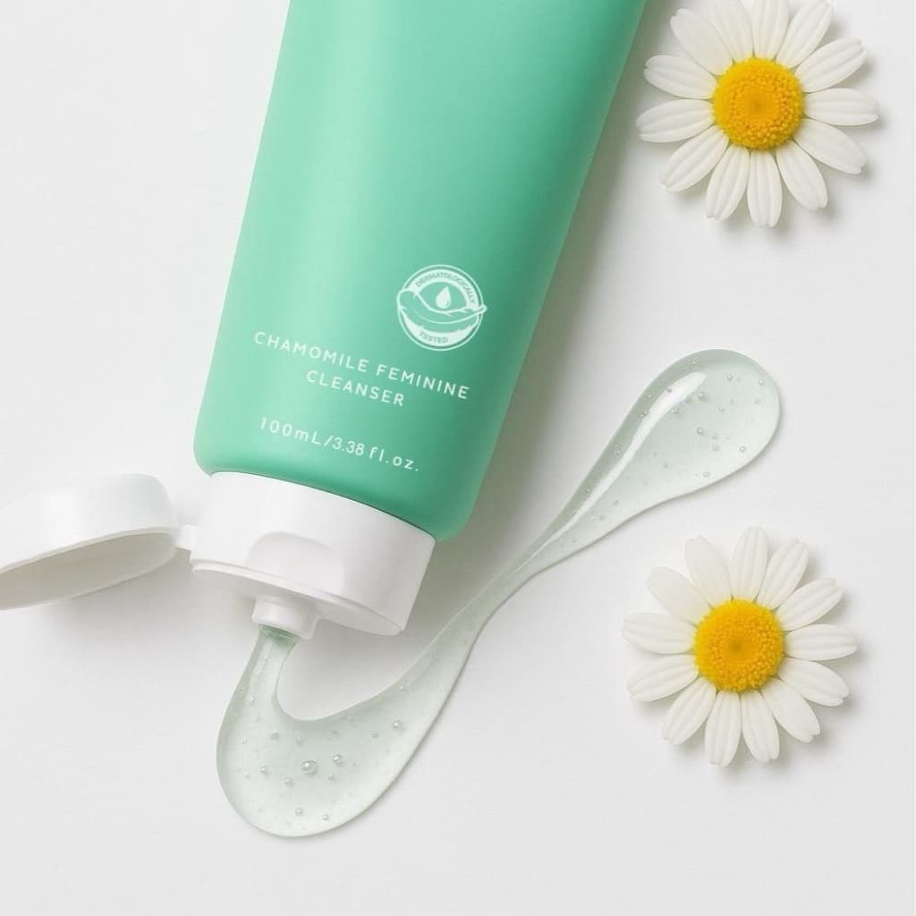 เจลทำความสะอาดจุดซ่อนเร้น มีให้เลือก 2 ขนาด CHAMO BY THANTHAI CHAMOMILE FEMININE CLEANSER รูปที่ 3