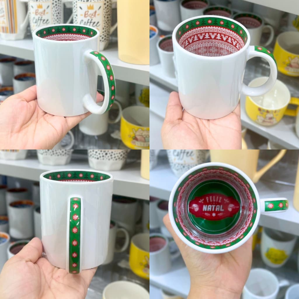 แก้วเซรามิก แก้วกาแฟ แก้วมัก มีหูจับ แก้วเซรามิกลายสวย ราคาประหยัด เข้าไมโครเวฟได้ รูปที่ 2