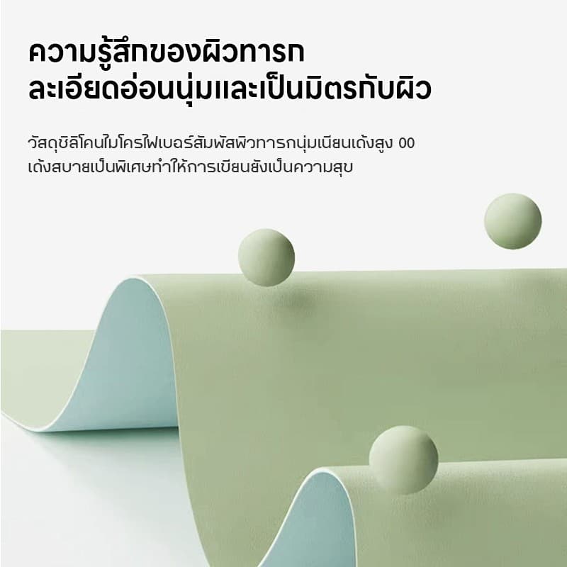 แผ่นรองโต๊ะ PU กันน้ำ กันคราบมัน เช็ดทำความสะอาดง่าย แผ่นรองซิลิโคน/PVC สำหรับคอมพิวเตอร์หรือโต๊ะอาหาร รูปที่ 5