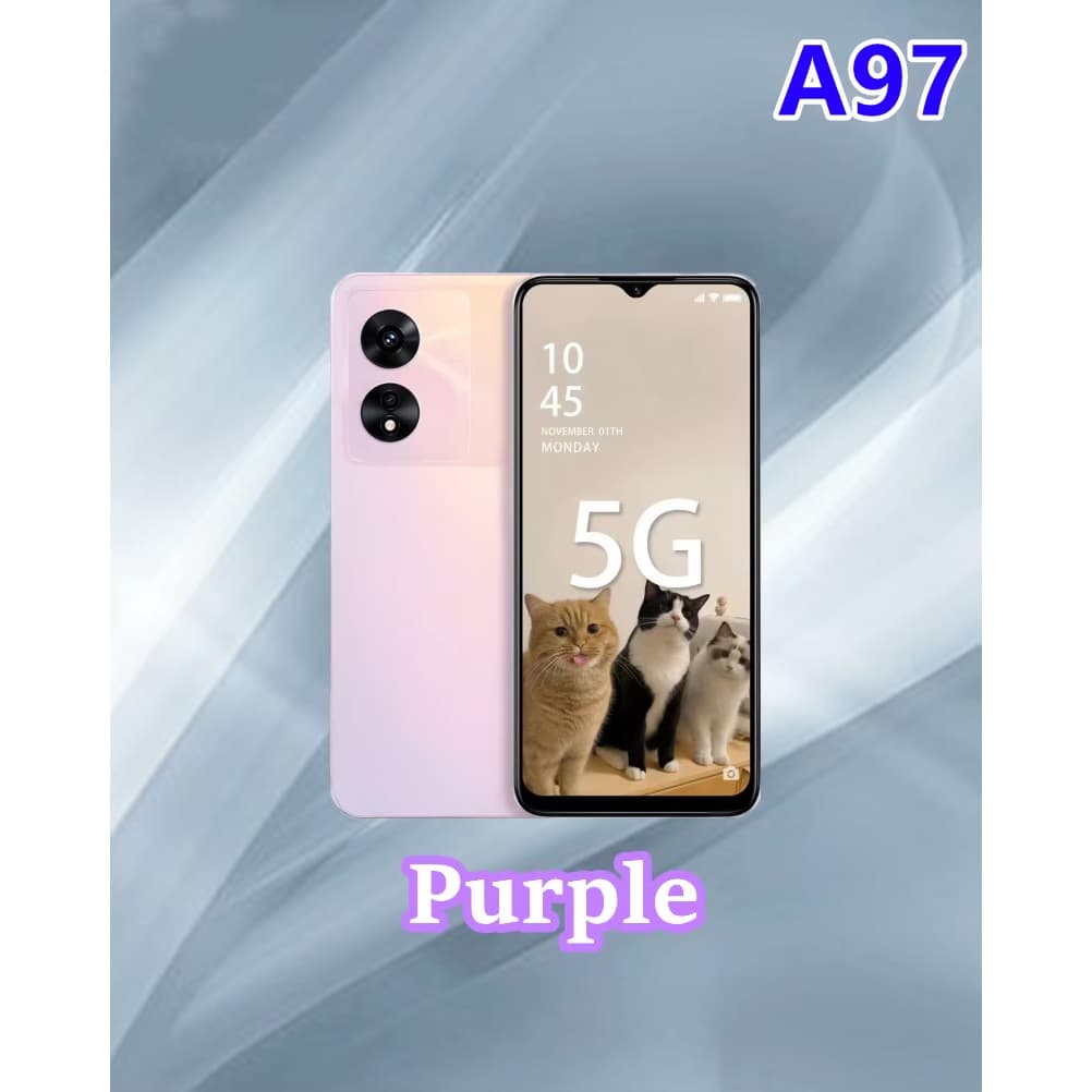โทรศัพท์มือ A97 Ram12 Rom 256 พร้อมหน้าจอ 6.6 นิ้ว รับประกันร้าน 12 เดือน มีอุปกรณ์ครบชุด รูปที่ 2