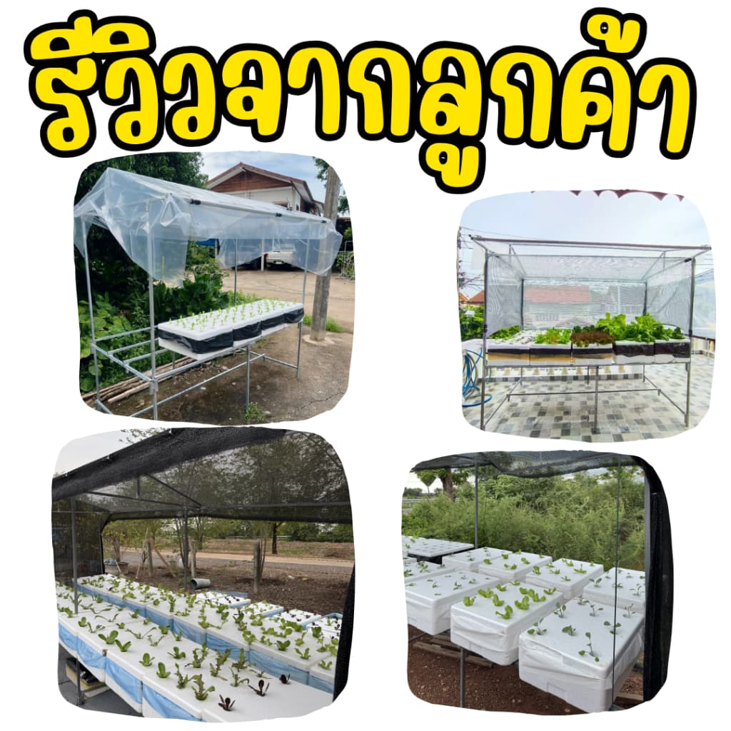 โต๊ะปลูกผักไฮโดรโปนิกส์ โต๊ะปลูกผักสำเร็จรูป ประกอบง่าย แข็งแรง วางกล่องโฟมได้ 10 กล่อง รูปที่ 4