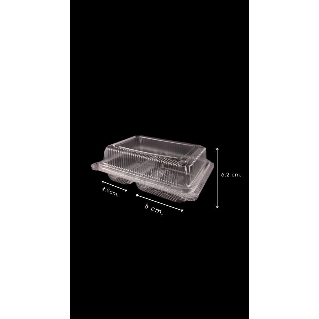 DD-104A-2ช่อง แบบล๊อค บรรจุภัณฑ์เบเกอรี่ ที่ใส่อาหารและเครื่องดื่ม กล่องข้าว ไม่เป็นไอน้ำ รูปที่ 1
