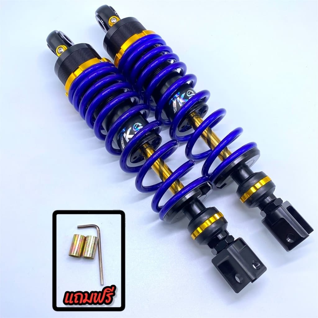 โช๊คหลังTKSแท้ ปรับรีบาวได้PCX/X-MAX/N-MAX/AEROXแกนสีทองใหญ่ มี 3 สี 3 ขนาด300/310/320mm รูปที่ 4