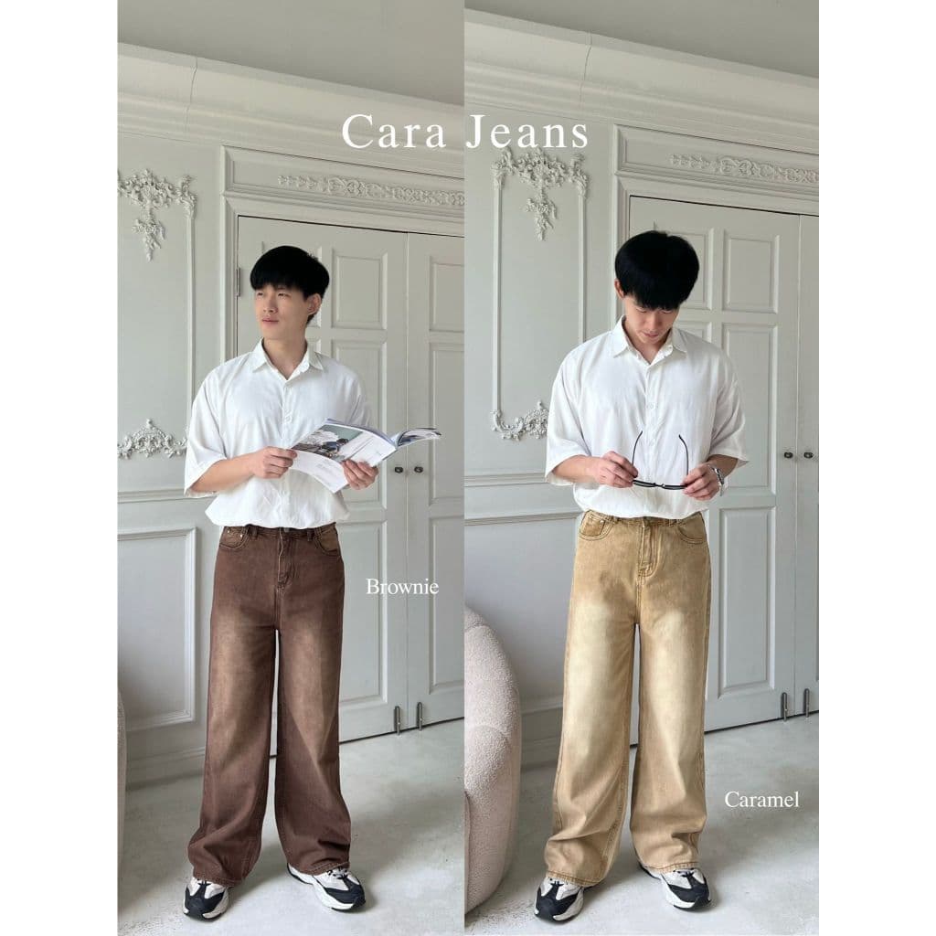 Beberlin กางเกงยีนส์ผู้ชาย ขากระบอกกลาง เฟดสวยเท่ๆ รุ่น Cara jeans / No : 7091 รูปที่ 4