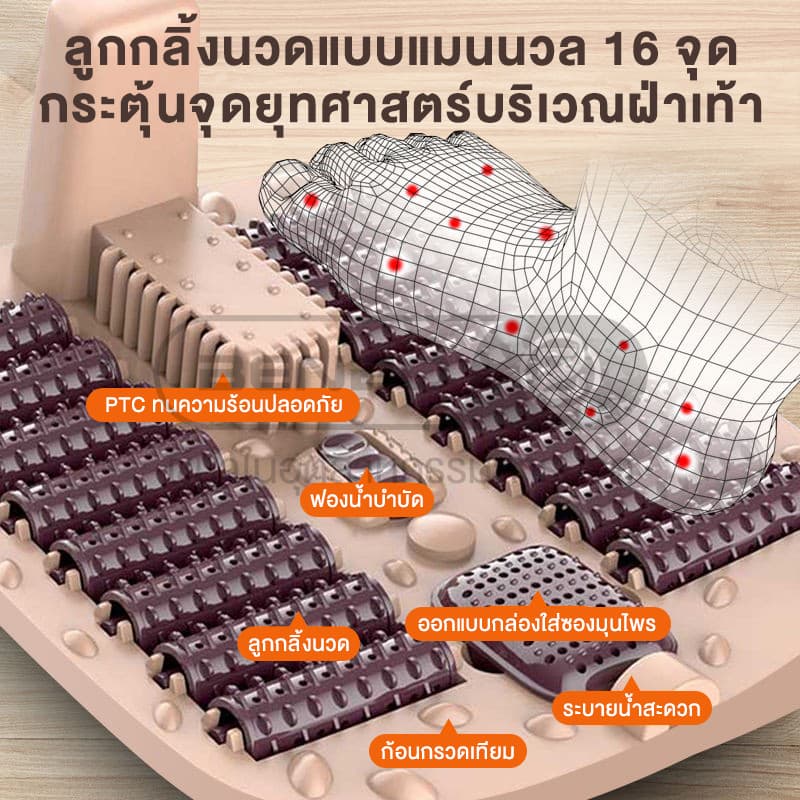 Srabuy อ่างแช่เท้า แช่เท้าน้ำอุ่น นวดเท้า อนคลายกล้ามเนื้อ หน้าจอ LED การนวดเท้าจำลองในชีวิตจริง รูปที่ 6