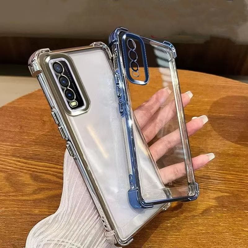 เคสใส ขอบสี กันเลนส์กล้อง สำหรับVivo Y12A Y12S Y3S Y20 Y20S Y20I Y11 Y12 Y15 Y17กันกระแทก รูปที่ 1