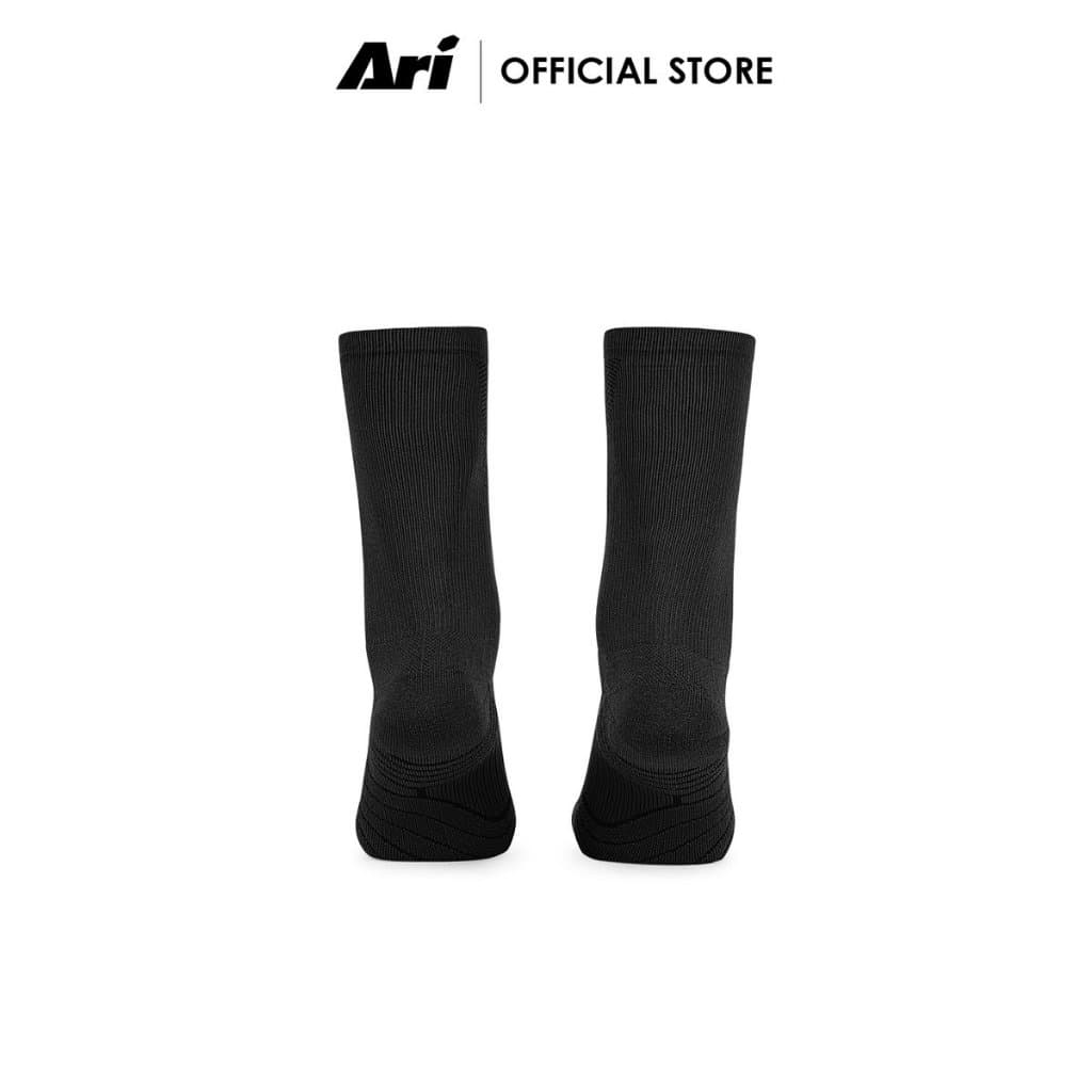 ARI LIGHTWEIGHT CREW SOCKS - BLACK ถุงเท้าสั้น อาริ LIGHTWEIGHT สีดำ รูปที่ 3