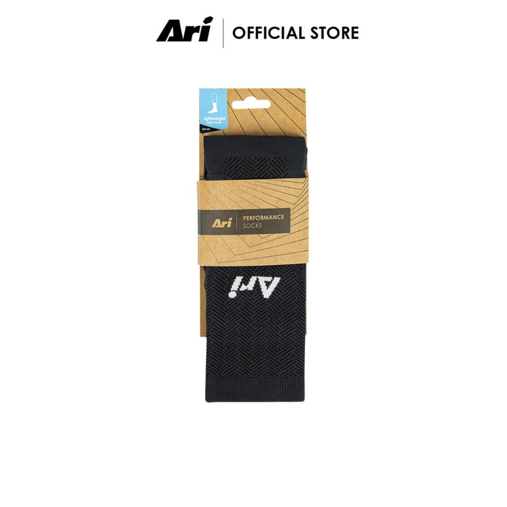 ARI LIGHTWEIGHT CREW SOCKS - BLACK ถุงเท้าสั้น อาริ LIGHTWEIGHT สีดำ รูปที่ 6