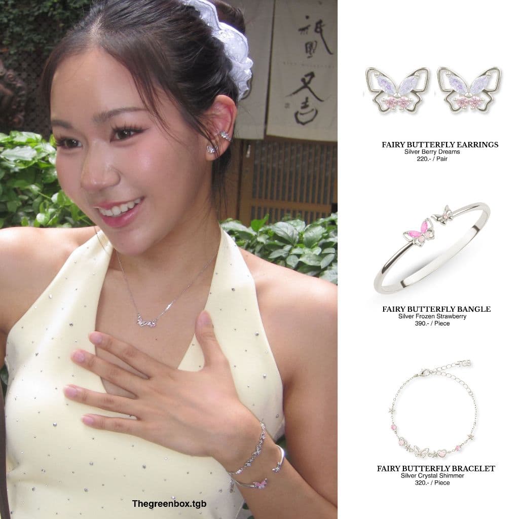 ต่างหู Fairy Butterfly Earrings ต่างหูผีเสื้อ - The Green Box รูปที่ 7