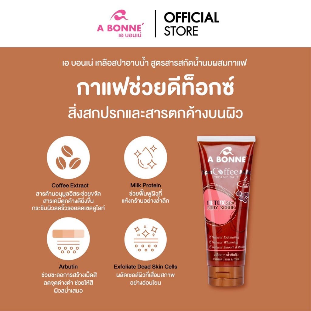 เอ บอนเน่ เกลือสปาอาบน้ำ 2 in 1 ขัดผิวและอาบน้ำอย่างล้ำลึก ในขั้นตอนเดียว ขนาด 350 กรัม รูปที่ 5