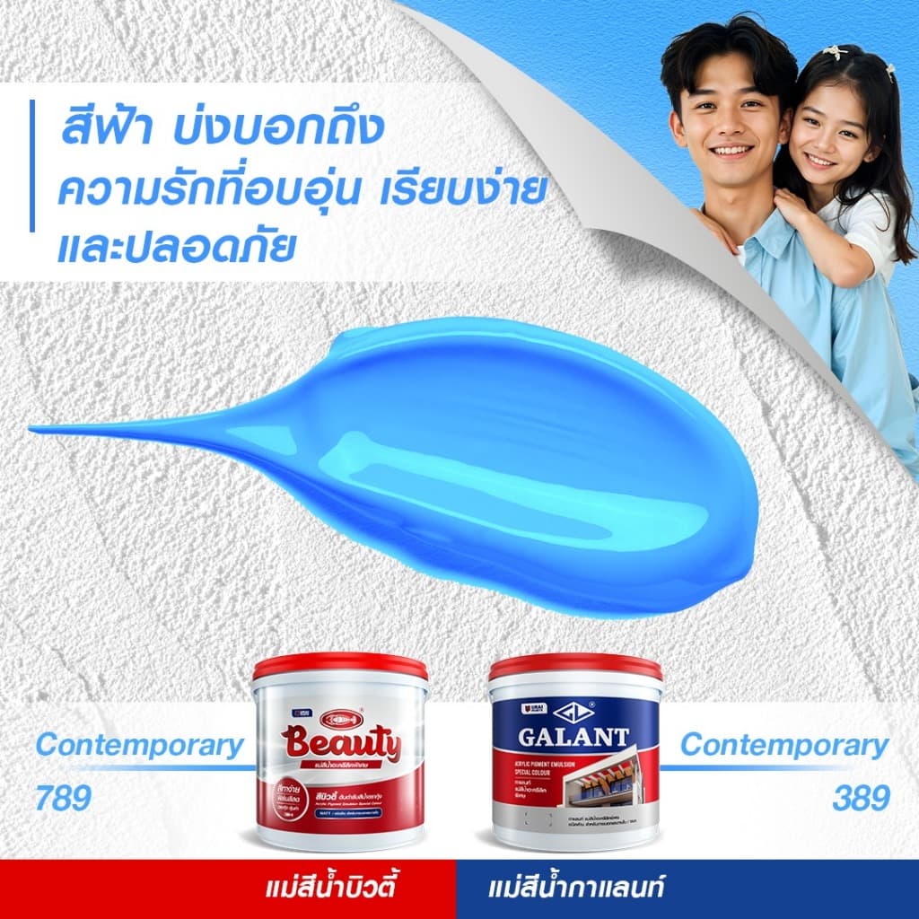 3.6L กล.สีทาบ้าน สีทาภายใน ภายนอก สีน้ำอะครีลิค สีทาห้อง สีตรากุ้ง สีน้ำบิวตี้ รูปที่ 8