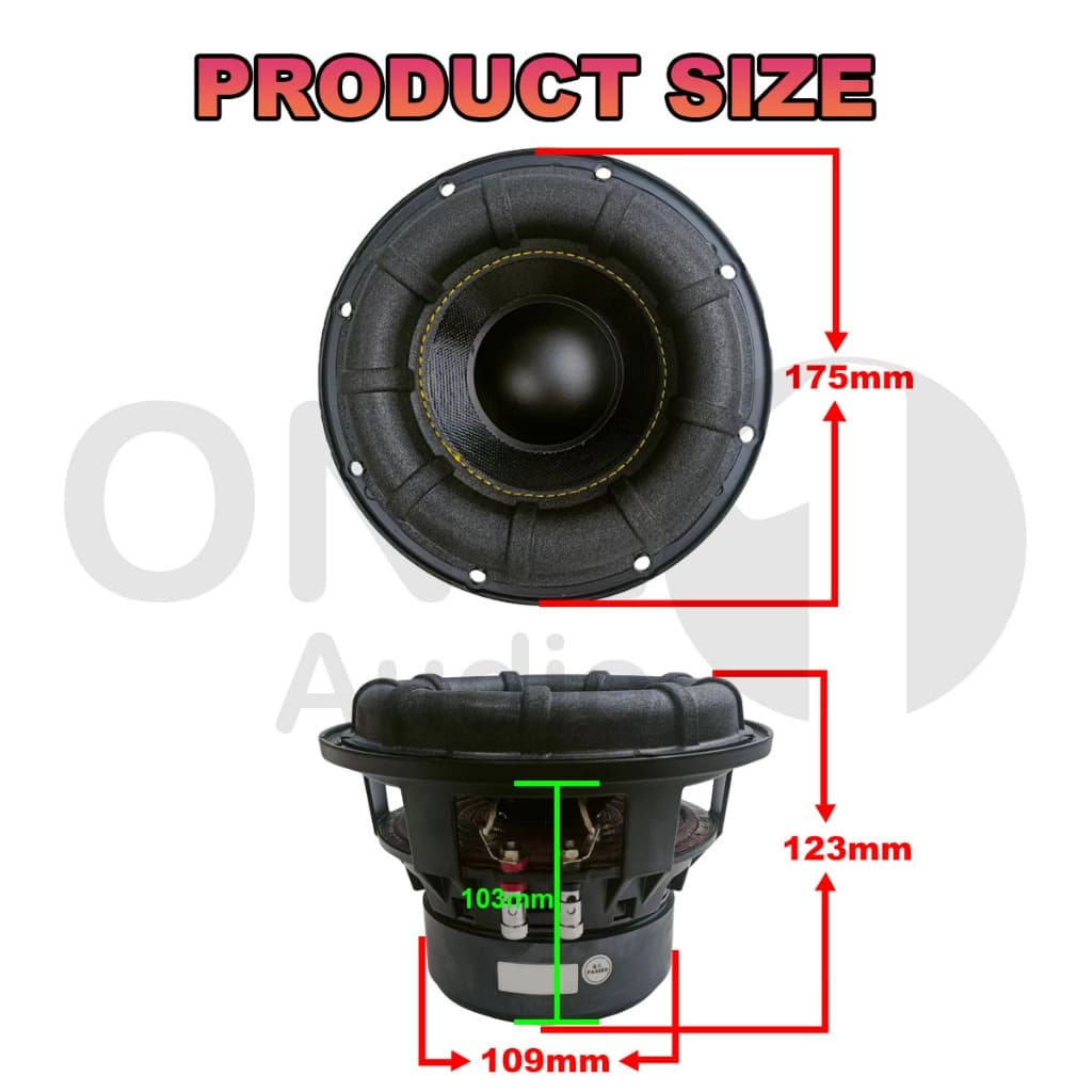 OneAudio ลําโพง ดอกซับ 6.5 นิ้ว 4Ω 200W ซับเบส 6.5 นิ้ว ดอกhk 6.5นิ้ว ลำโพ 6.5 นิ้ว เบส ลําโพงซับวูฟเฟอร เครื่องเสียงรถย รูปที่ 4