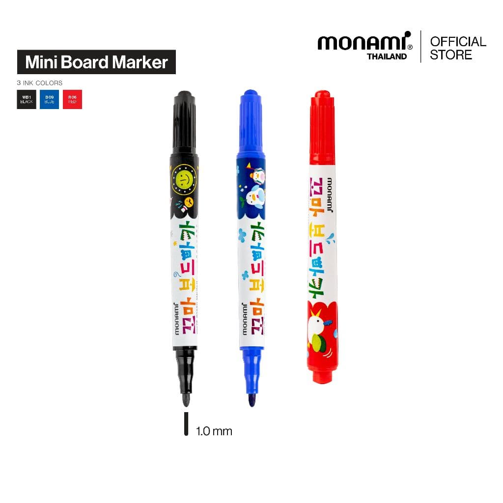 Monami ปากกาไวท์บอร์ด รุ่น มินิ บอร์ด รูปที่ 1