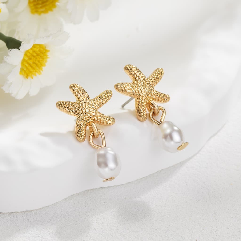 RIbbonIslandต่างหูสตั๊ด 1 คู่ stainless สำหรับผู้หญิง ins จี้ คุณภาพสูง ต่างหูมุก แฟชั่น โบฮีเมียน มินิมอล ส่งเร็ว รูปที่ 5