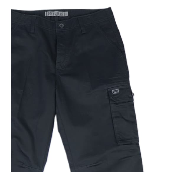 Cargo TEXTURECottonrayer Basic| กางเกงคาร์โก้ขายาว ทรงปกติ ผ้าเงาเคลือบเทคนิคพิเศษ รุ่น 5027 รูปที่ 4