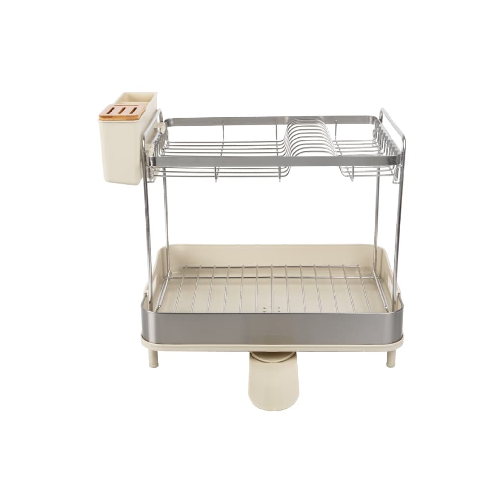 ที่คว่ำจานสเตนเลสพร้อมถาดรอง 2 ชั้น KASSA HOME รุ่น WK810449-1 ขนาด 46.6 x 32.2 x 41.1 ซม. รูปที่ 2