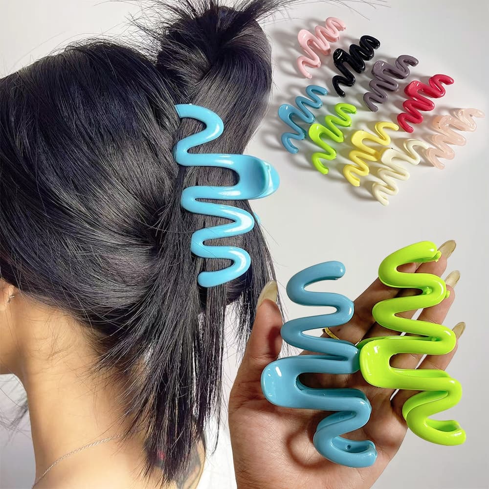 กิ๊บหนีบผม แฟชั่น 10cm ติดผม สีพาสเทล แข็งแรง กิ๊บติดผม จัดส่งจากประเทศไทย สีลูกกวาด รูปร่างเมฆ รูปที่ 1