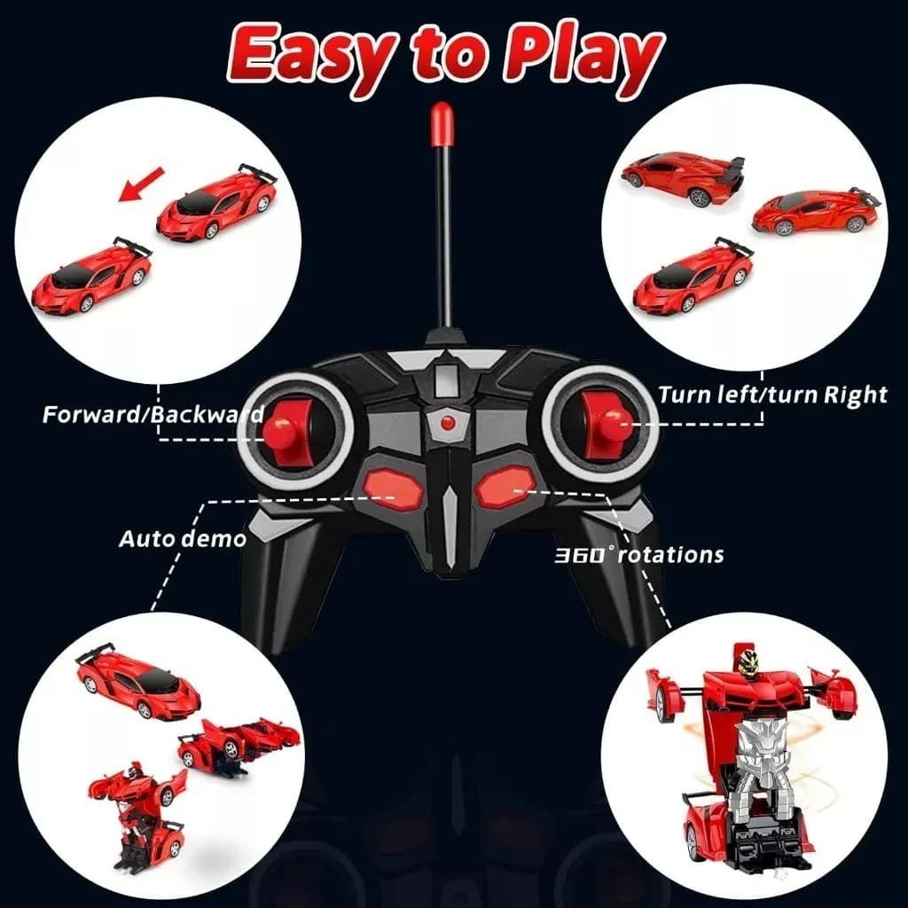 JoyToys รถบังคับวิทยุ แปลงร่างเป็นหุ่นยนต์ รถบังคับของเล่น เสริมสร้างความสนุกสนานให้เด็กๆ ของเล่นเด็ก ของเล่นเด็กผู้ชาย รูปที่ 6