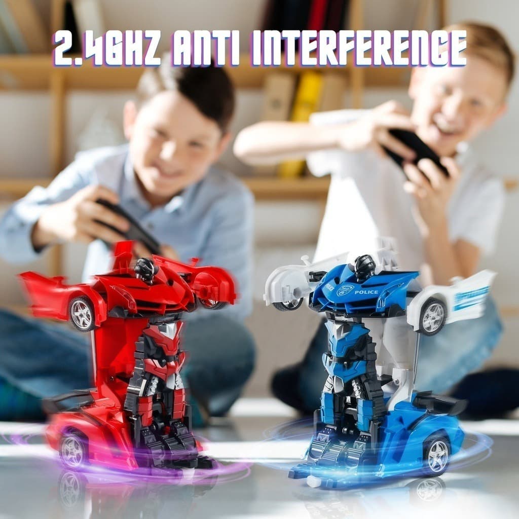 JoyToys รถบังคับวิทยุ แปลงร่างเป็นหุ่นยนต์ รถบังคับของเล่น เสริมสร้างความสนุกสนานให้เด็กๆ ของเล่นเด็ก ของเล่นเด็กผู้ชาย รูปที่ 2