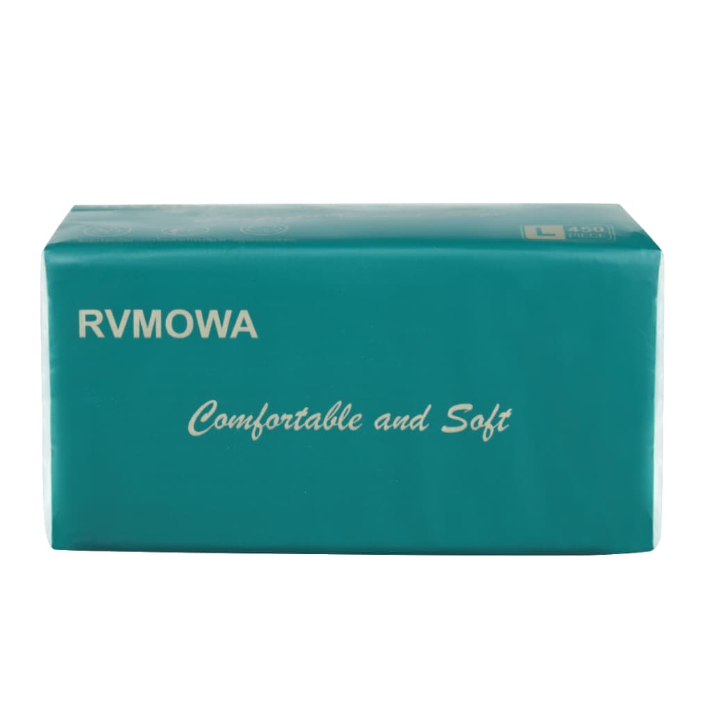 RVMOWA RVMOWA GB/T 20808 แผ่น หนานุ่ม ทิชชู่เช็คหน้าได้ 450แผ่น/ห่อ 5 ชั้น 4500 แผ่น จัด รูปที่ 6