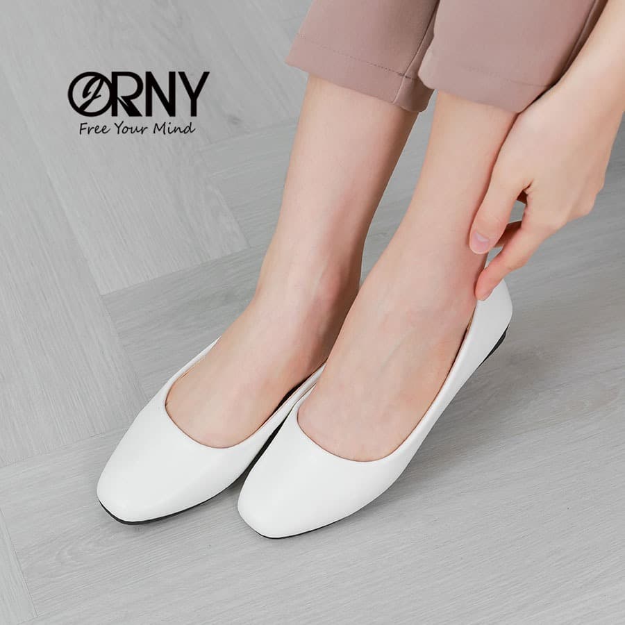 มีไซส์ 42 ORNY ® รองเท้าคัชชูส้นสูง หนังนิ่มมาก OY135 รูปที่ 5
