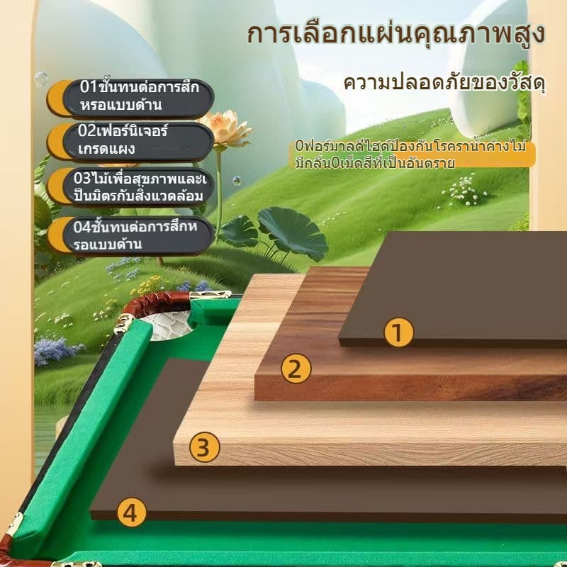 มีสินค้าในสต๊อก โต๊ะสนุกเกอร์ขนาดใหญ่ ขาเหล็กปรับได้ 120 ซม. สำหรับเด็กและผู้ใหญ่ โต๊ะสนุกเกอร์ ชุดโต๊ะพูล รูปที่ 7