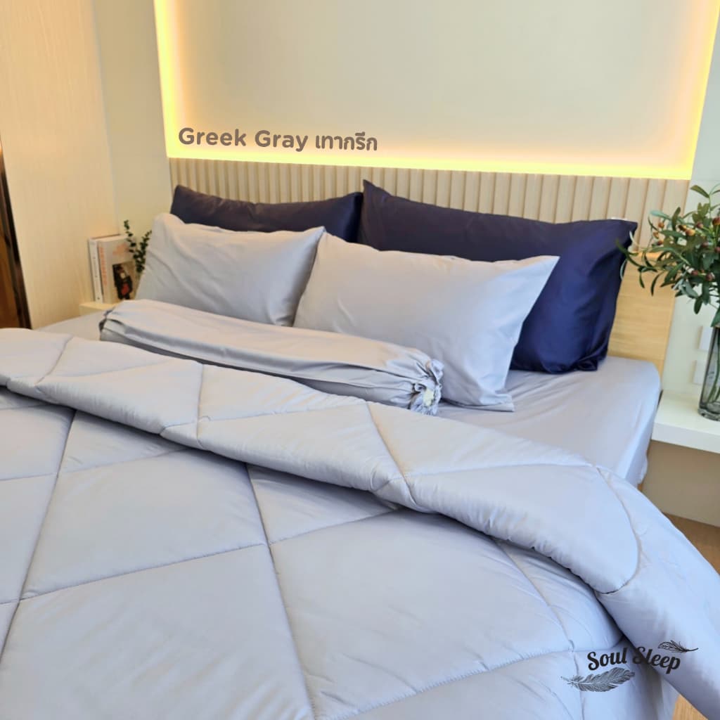 ชุดผ้าปูที่นอนโรงแรม "Greek Gray" Collection รูปที่ 2