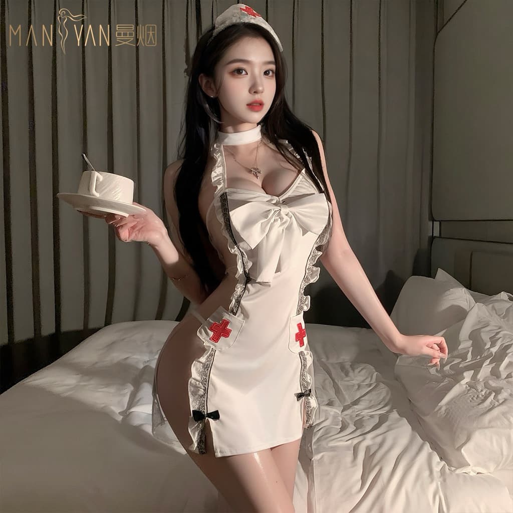 ชุดพยาบาล คอสเพลย์ ชุดนอนไม่ได้นอน ชุดนอนเซ็กซี่ รุ่น RT PP022 รวมฮิตพยาบาล ถูกที่สุด รูปที่ 4