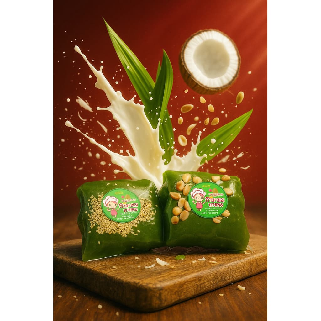 กาละแมกะทิสด รสใบเตย หอมหวานอร่อย สูตรโบราณแท้ๆ ต้นตำหรับกว่า 60 ปี รูปที่ 2