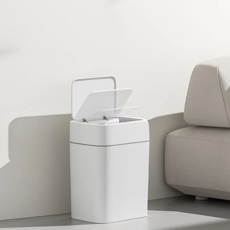 ถังขยะเซนเซอร์ ถังขยะ มินิมอล 12ลิตร อัตโนมัติแบบชาร์จไฟ soft close trash bin ในห้องน้ำ/ในครัว/ในรถ รูปที่ 9