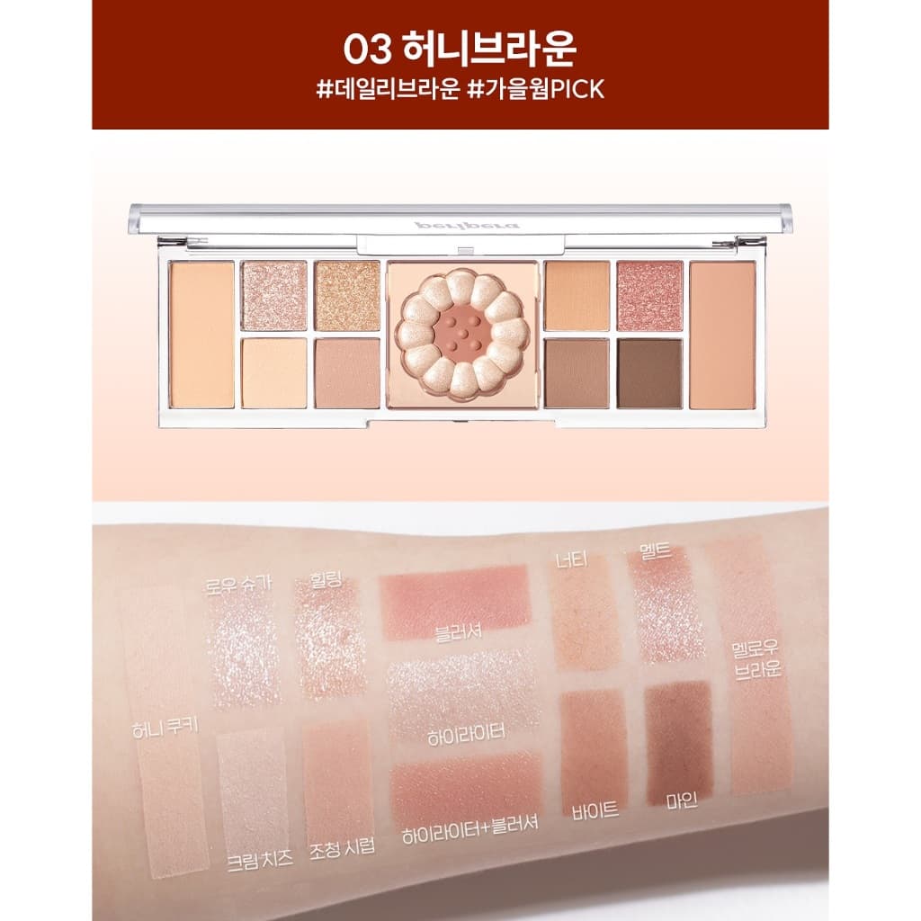 PERIPERA ALL TAKE MOOD LIKE PALETTE : เพอริเพอร่า อายแชโดว์พาเลท รูปที่ 3