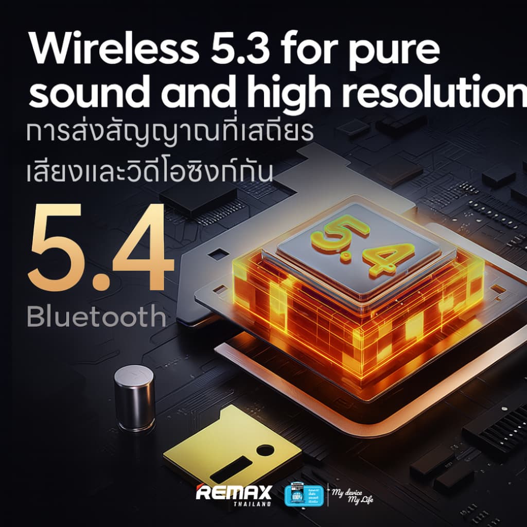 Remax Small Talk TWS W26 - หูฟังบลูทูธไร้สาย TWS รูปแบบ Earbuds เสียงคมชัด Hi-Resolution Audio รูปที่ 3