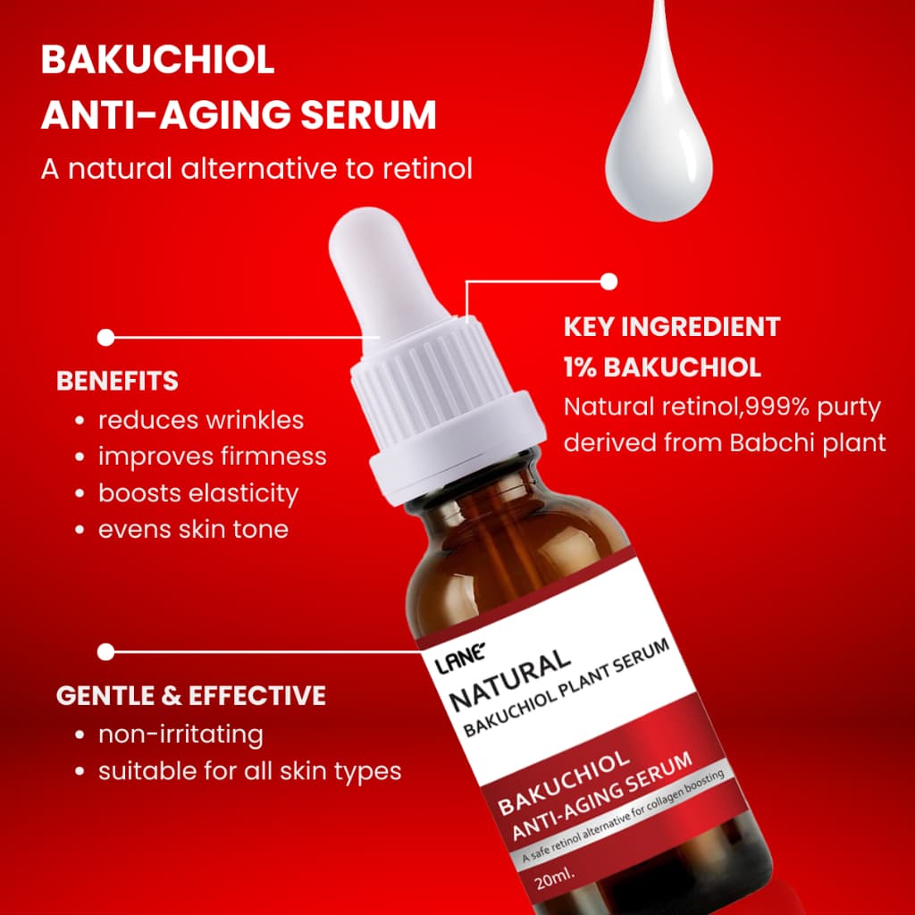 LANE’ Bakuchiol Serum 1% เรตินอลจากพืช เหมาะกับผิวแพ้ง่าย สกินบูธเตอร์คอลลาเจน 20ml. รูปที่ 3