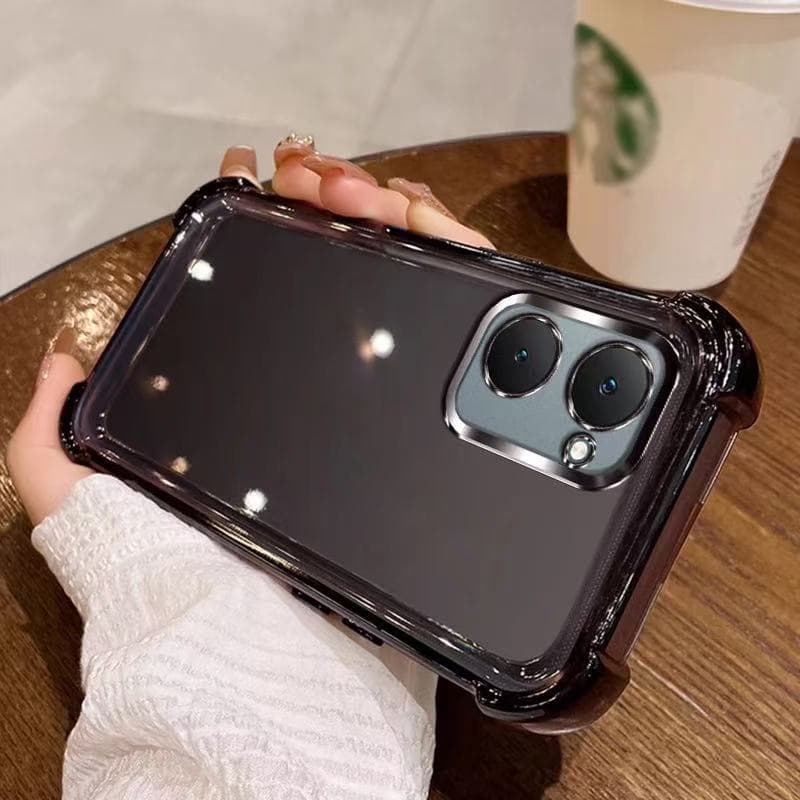 เคสใส กันรอยเลนส์กล้อง สำหรับ Vivo Y03 Y18 Y03T Y28S Y28 4G Y21 Y21T T1X Y33S Y33T เคสขอบสี กันกระแทก หรูหรา รูปที่ 5