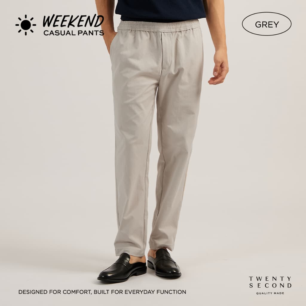 TWENTYSECOND กางเกงขายาว BALANCE SERIES รุ่น Weekend casual pants รูปที่ 8