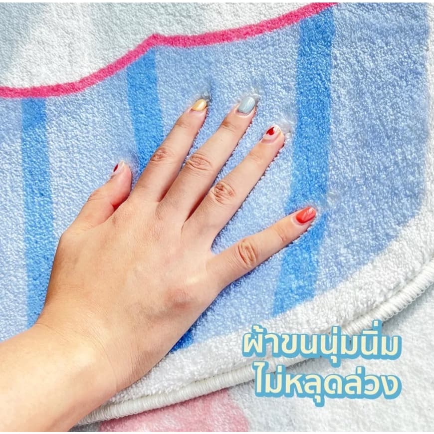 พรมเช็ดเท้า ขนขุ่ม พรมปูพื้น ดูดซับน้ำ สำหรับห้องน้ำ ห้องครัว ลายน่ารัก นุ่มสบาย ซึงซับอย่างดร พรมห้องน้ํา 40*60 ซม รูปที่ 7