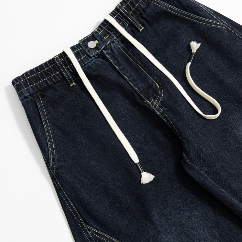 URTHE - กางเกงยีนส์ เอวยางยืด รุ่น CURVECTOR TROUSERS รูปที่ 4