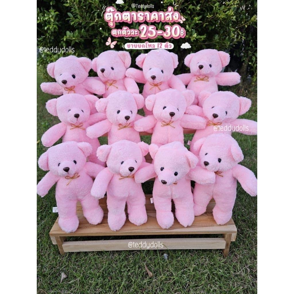 ตุ๊กตาหมีโหล ขายดีหมดไวมาก‼ ขนาด10นิ้ว รับประกันสวยตรงปก หมีนิ่มมาก ตุ๊กตาจัดช่อ แจกวันเด็ก รูปที่ 8