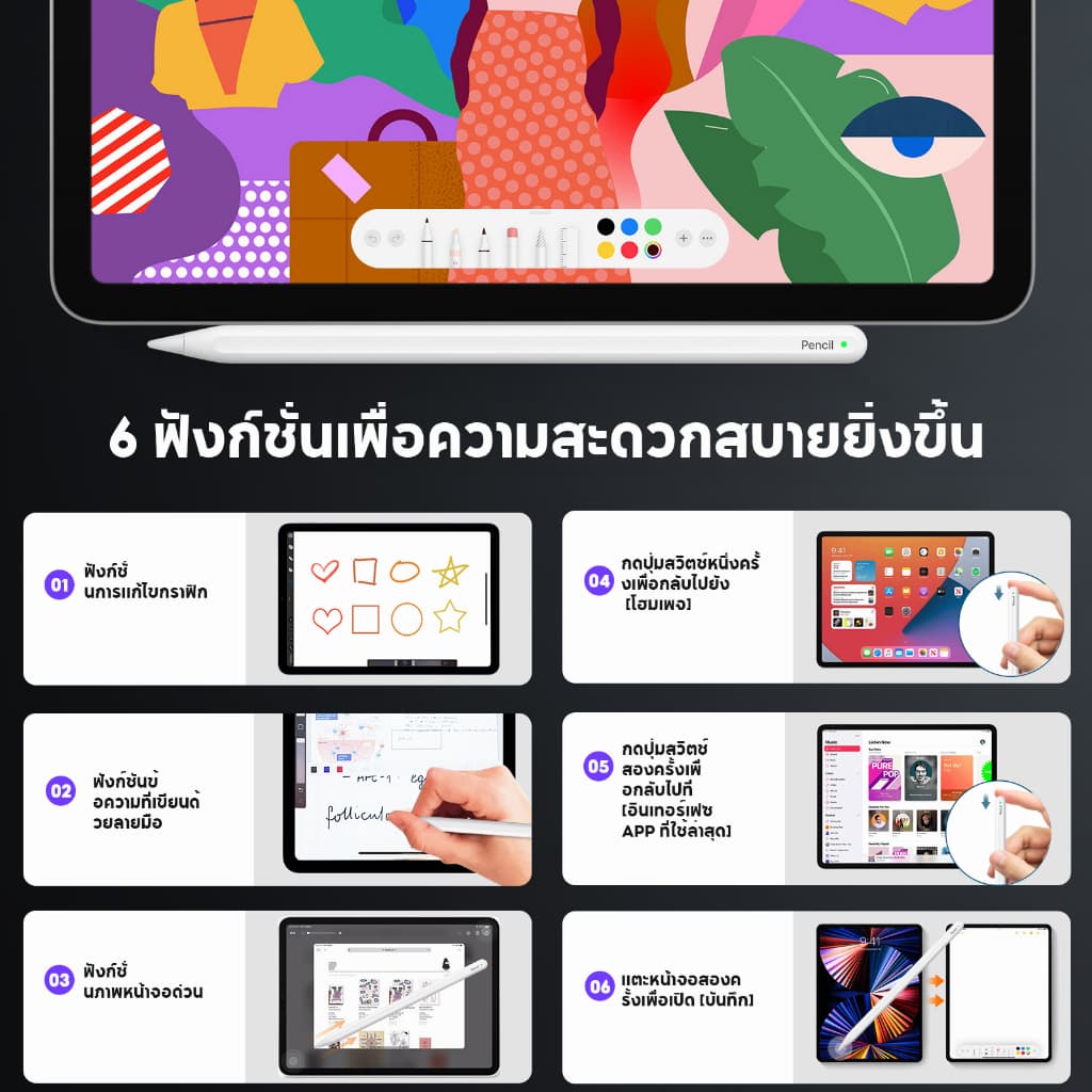 Stylus Pen For ปากกา Huawei แท็บเล็ต Stylus Pen นำไปใช้กับ Huawei Matepad Se 11/Huawei Matepad 11.5 รูปที่ 9
