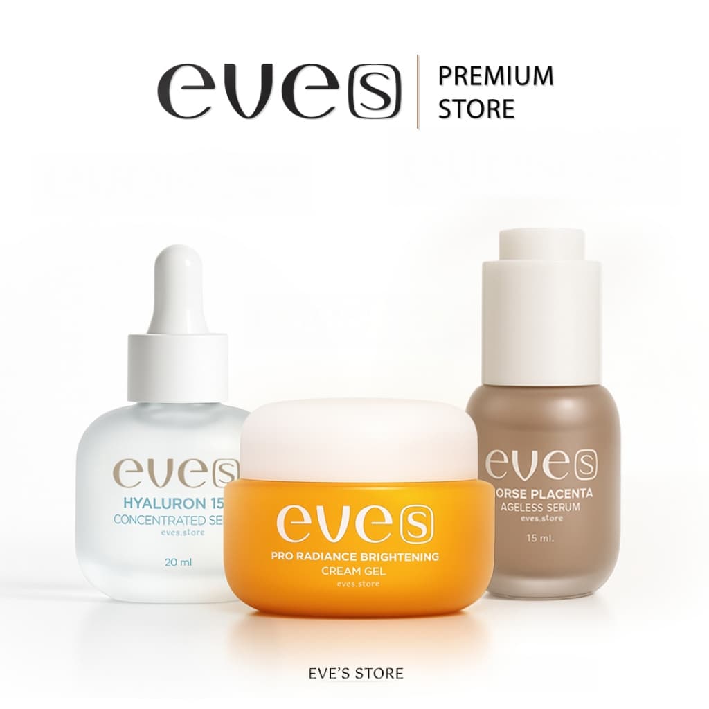 EVES อีฟส์ เซต หน้าใส นุ่มเด้ง อีฟส์ ครีมบำรุงหน้าขาวใส ลดริ้วรอย ร่องลึก ผิวขาวกระจ่างใส ลดรอยสิว ฝ้า รูปที่ 1
