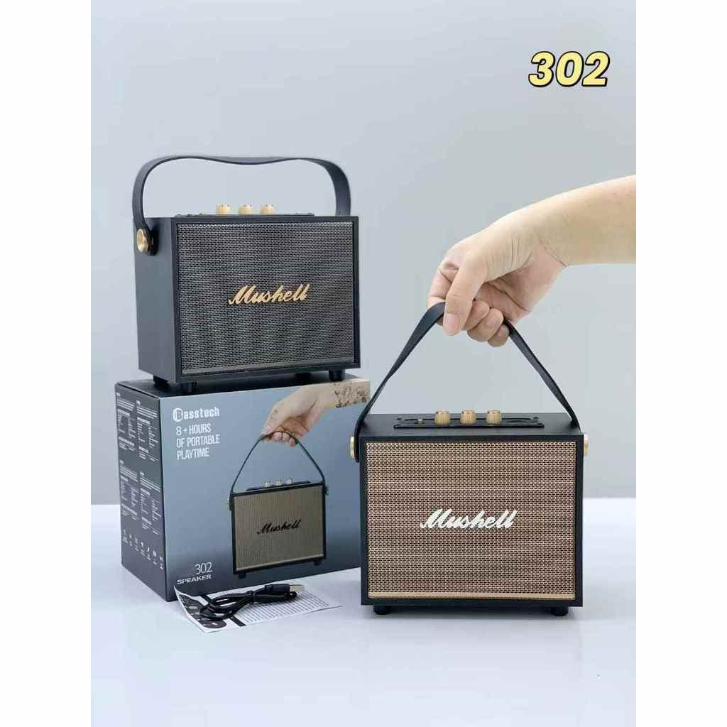 ลำโพงบลูทูธ ไร้สาย เสียงดี XM-302 ลำโพงตู้ไม้แบบพกพา สำหรับใช้ในบ้านและกลางแจ้ง ซับวูฟเฟอร์ เบสแน่น BT, USB, , TWS รูปที่ 1