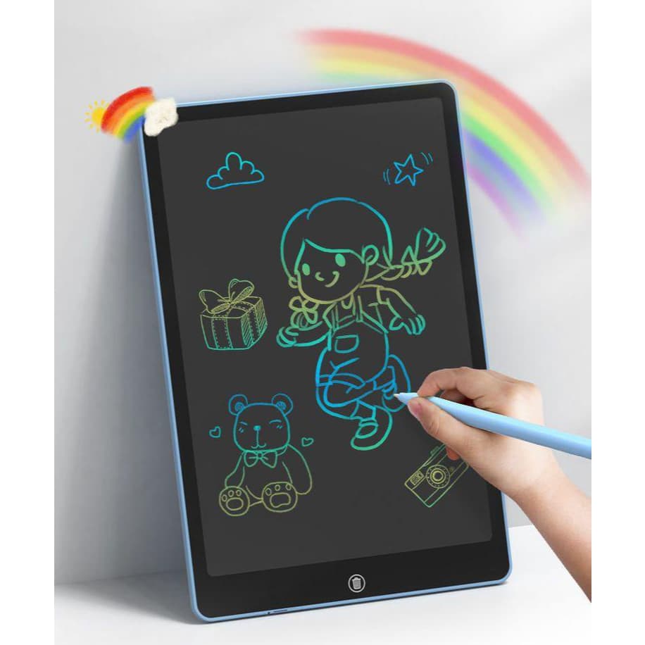 ของขวัญวันเด็ก16นิ้ว กระดานเขียน LCD, แผ่นวาดภาพ, ประหยัดกระดาษสามารถลบออกได้อย่างง่ายดายด้วยการกดเพียงปุ่ รูปที่ 2