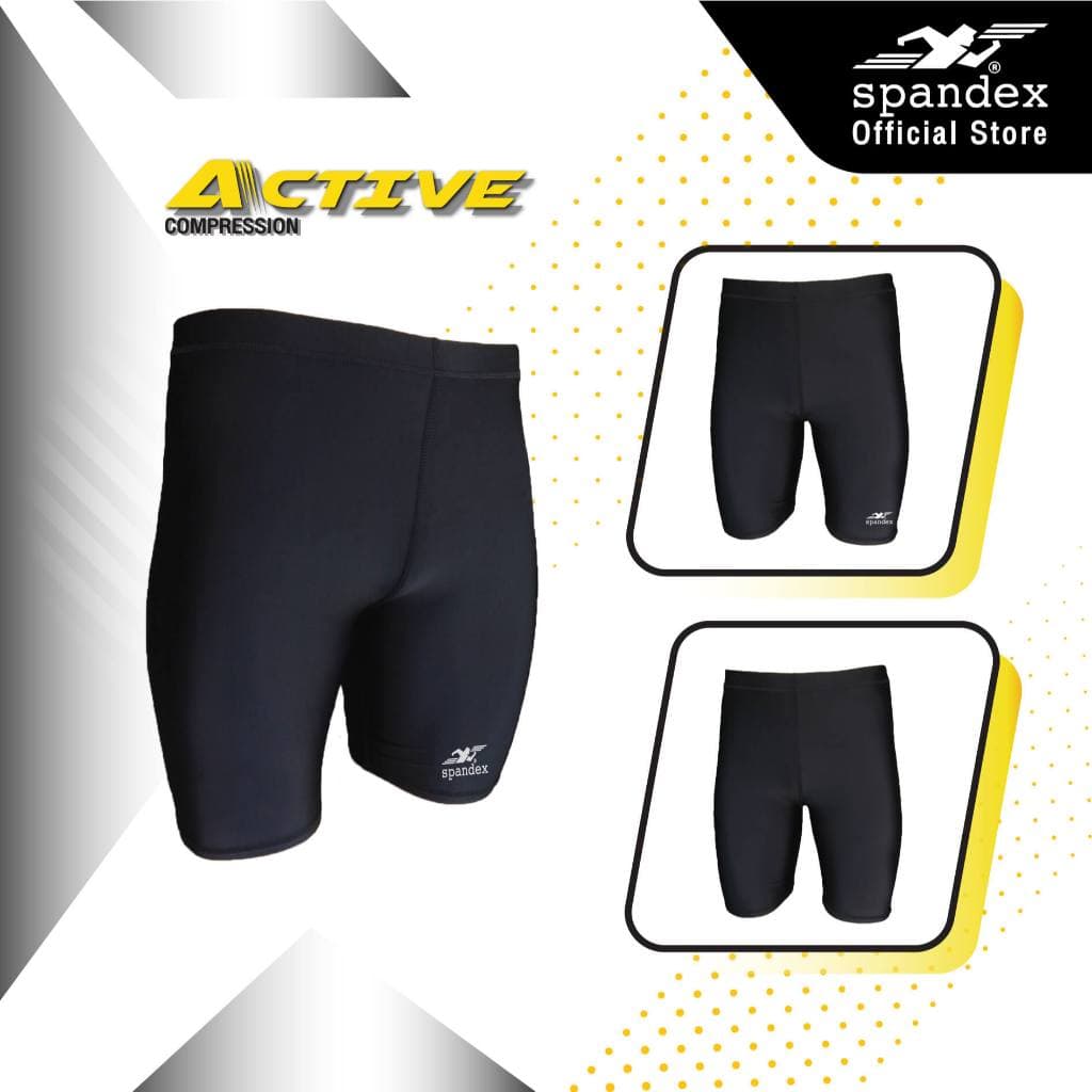 Spandex กางเกงรัดกล้ามเนื้อขาสั้นเป้าสี่เหลี่ยม เป้าไม่แตก ไม่ย้วย ไม่อมเหงื่อ ลดตะคริว CM301/CM502 รูปที่ 5