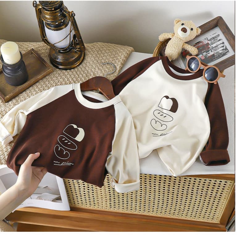 ส่งจากไทย เสื้อแขนยาวเด็ก รับประกันผ้านุ่ม CK109 รูปที่ 4