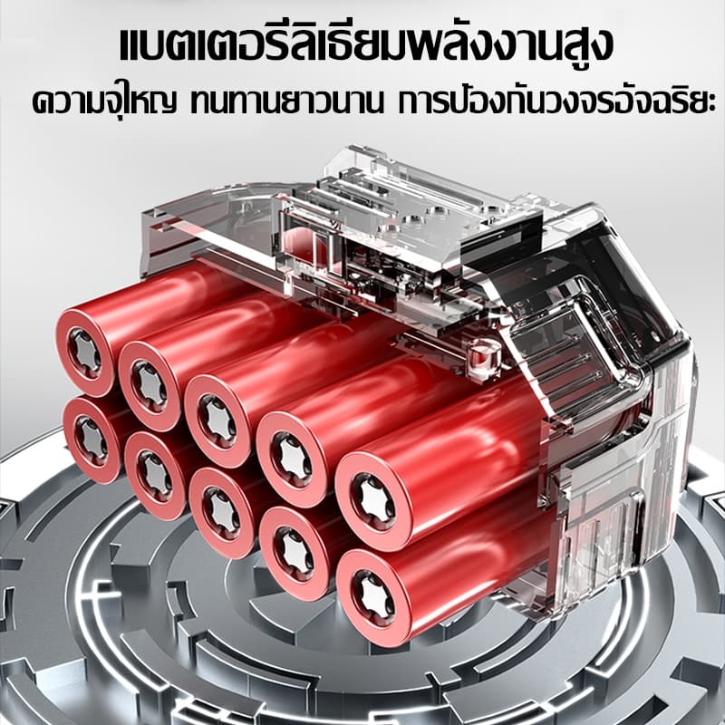 elago เครื่องตัดหญ้าไฟฟ้าไร้สาย แบบพกพา ปรับได้ ยืดหด 5000mAh*2 อุปกรณ์ครบชุด พร้อมแบตเตอรีลิเธียมแท้ รูปที่ 6