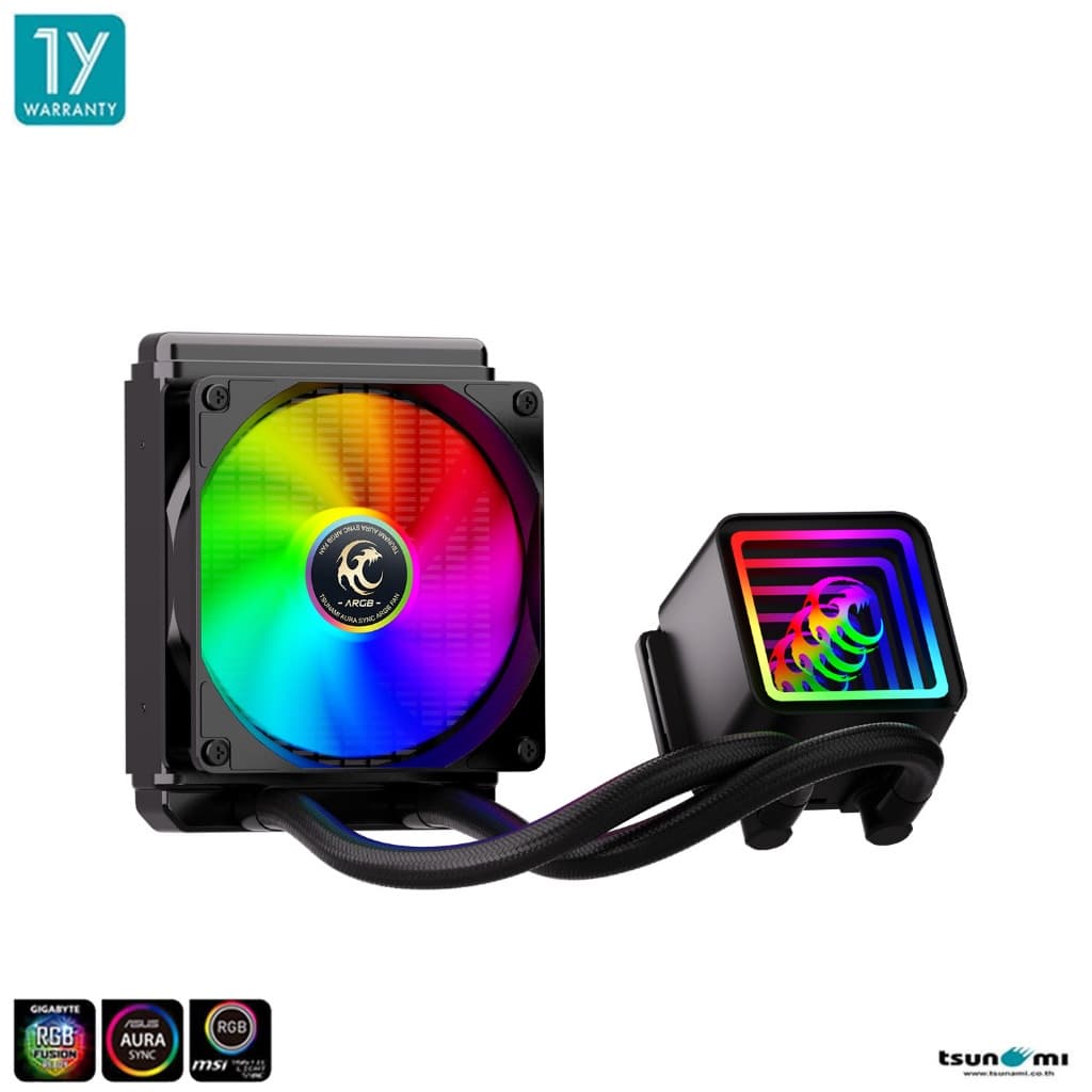 ชุดน้ำระบบปิด Tsunami V120 ARGB TDP 230W AIO Liquid Cooler รับประกัน 1 ปี รูปที่ 2