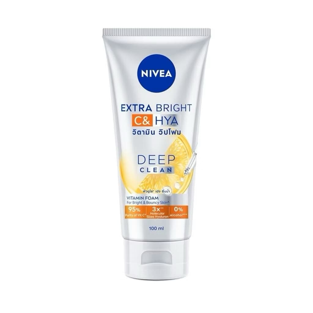 | Nivea นีเวีย เอ็กซ์ตร้า ไบรท์ ซี แอนด์ ไฮยา วิตามิน โฟม 100 มล. รูปที่ 8