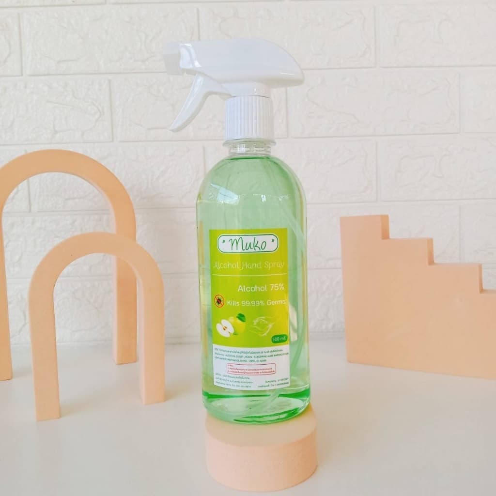 สเปรย์แอลกอฮอล์ 500ml หัวฉีด ใช้งานง่าย แอลกอฮอล์75% เกรดมาตรฐานโรงพยาบาล ไวมาก รูปที่ 5