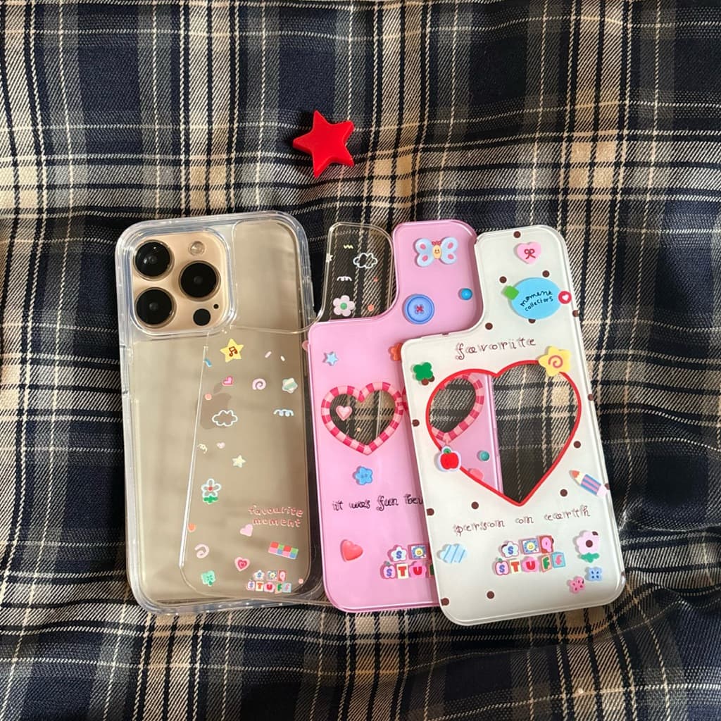 เคสโทรศัพท์แกะหลังพลาสติก เก็บความทรงจำ ใส่รูปข้างใน DIY เองได้ *ลอกฟิล์มออกก่อนใช้งาน* รูปที่ 3