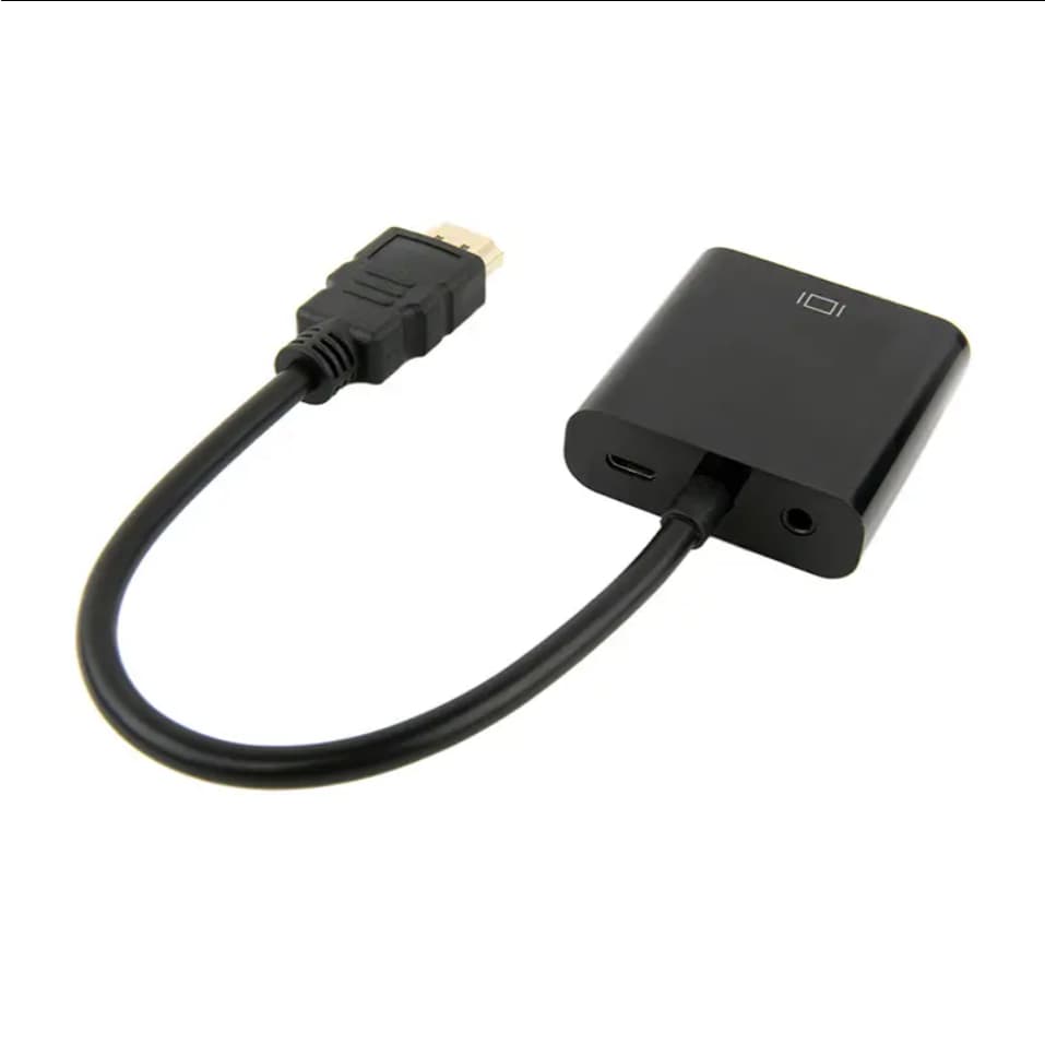 สายแปลงอะแดปเตอร์ HDMI เป็น VGA พร้อมสายสัญญาณเสียง รองรับ 1080P สำหรับ PS3 HDTV PC รูปที่ 9